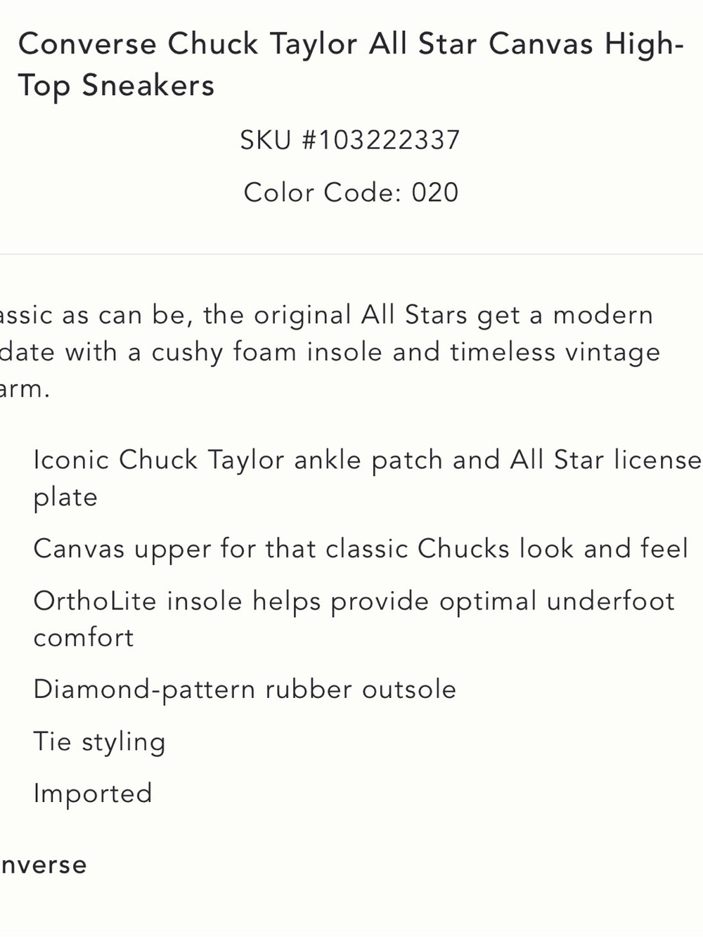 Converse High Top Sneakers - Rust Brown & White - Picture 4 of 5
